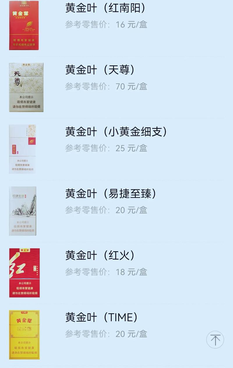 黄金叶价格表和图片,黄金叶价格表和图片大全零售价格 第8张 黄金叶价格表和图片,黄金叶价格表和图片大全零售价格 第8张